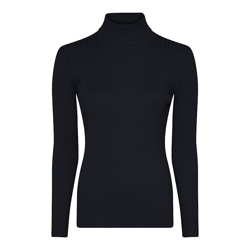 MICHA Viscose Rib Strik - Navy - XS