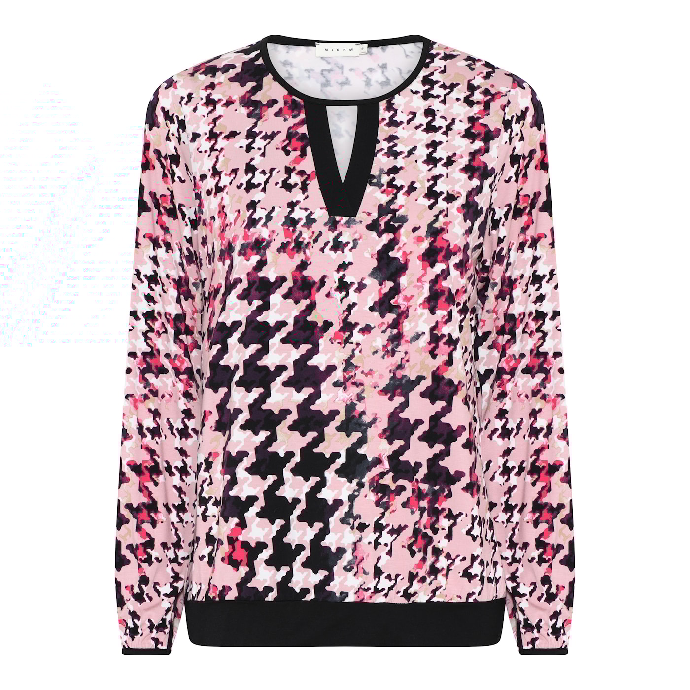 Micha Basic Hound Tooth Shirt